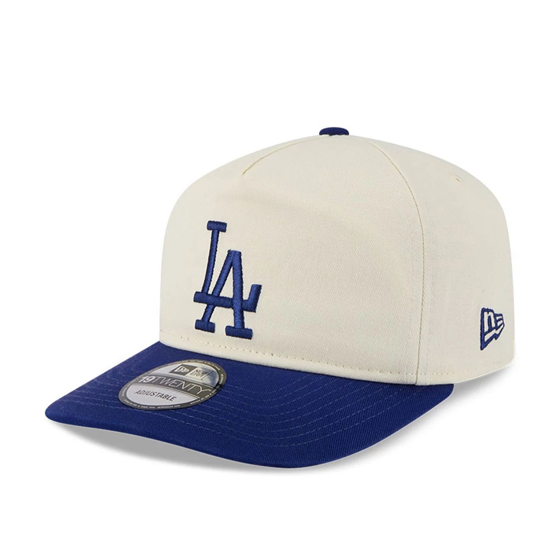 Pictured is this MLB 2 Tone Washed LA Dodgers 19TWENTY cap in cream. 1
