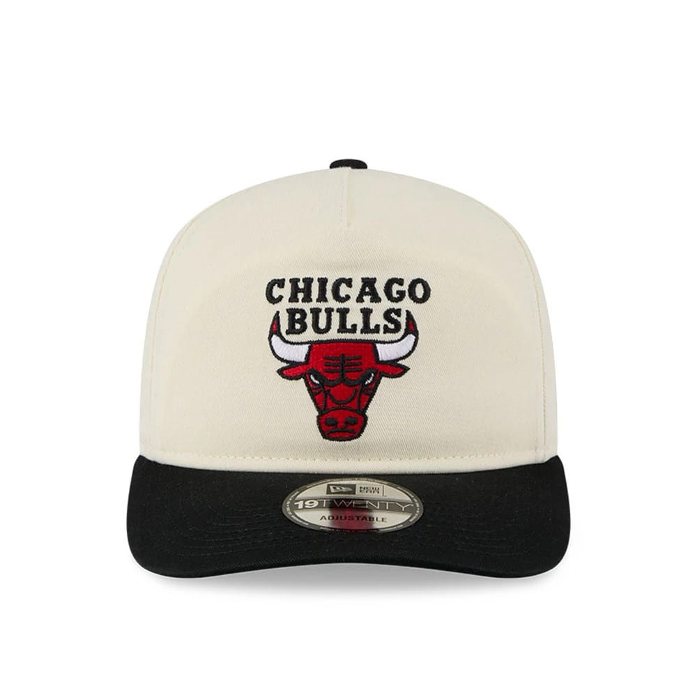 Pictured is this NBA 2 Tone Washed Chicago Bulls 19TWENTY cap in cream. 3