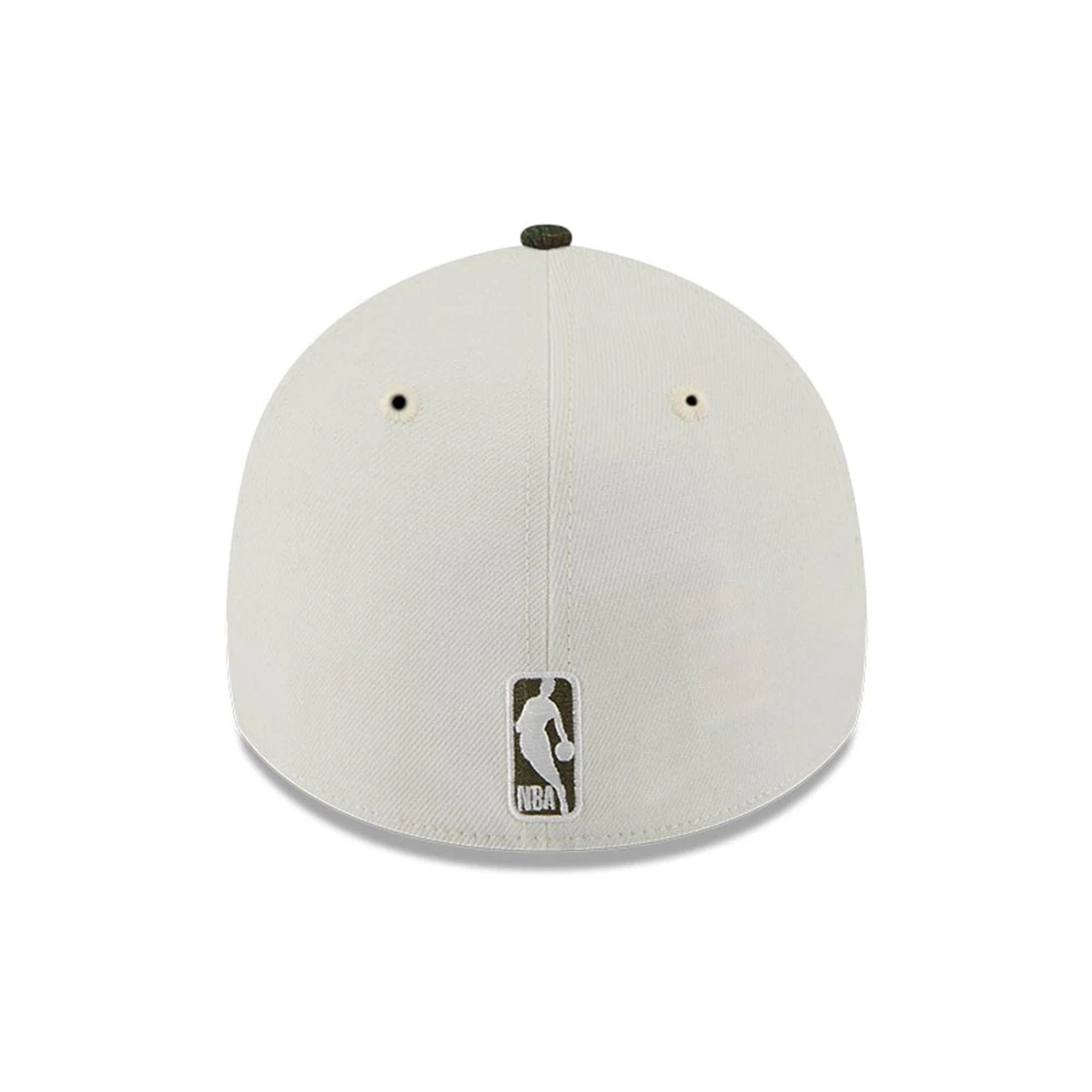 Pictured is this NBA Chicago Bulls 39THIRTY A-Frame Stretch Fit cap in Cream 7