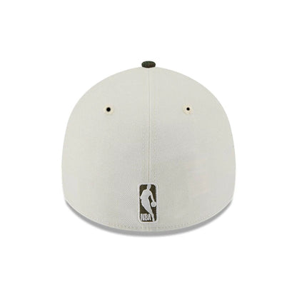 Pictured is this NBA Chicago Bulls 39THIRTY A-Frame Stretch Fit cap in Cream 7