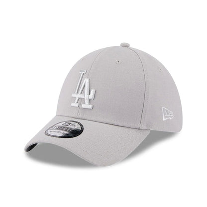 Pictured is this MLB Metallic LA Dodgers 39THIRTY Stretch Fit cap in grey. 1