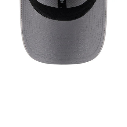 Pictured is this MLB Metallic LA Dodgers 39THIRTY Stretch Fit cap in grey. 7