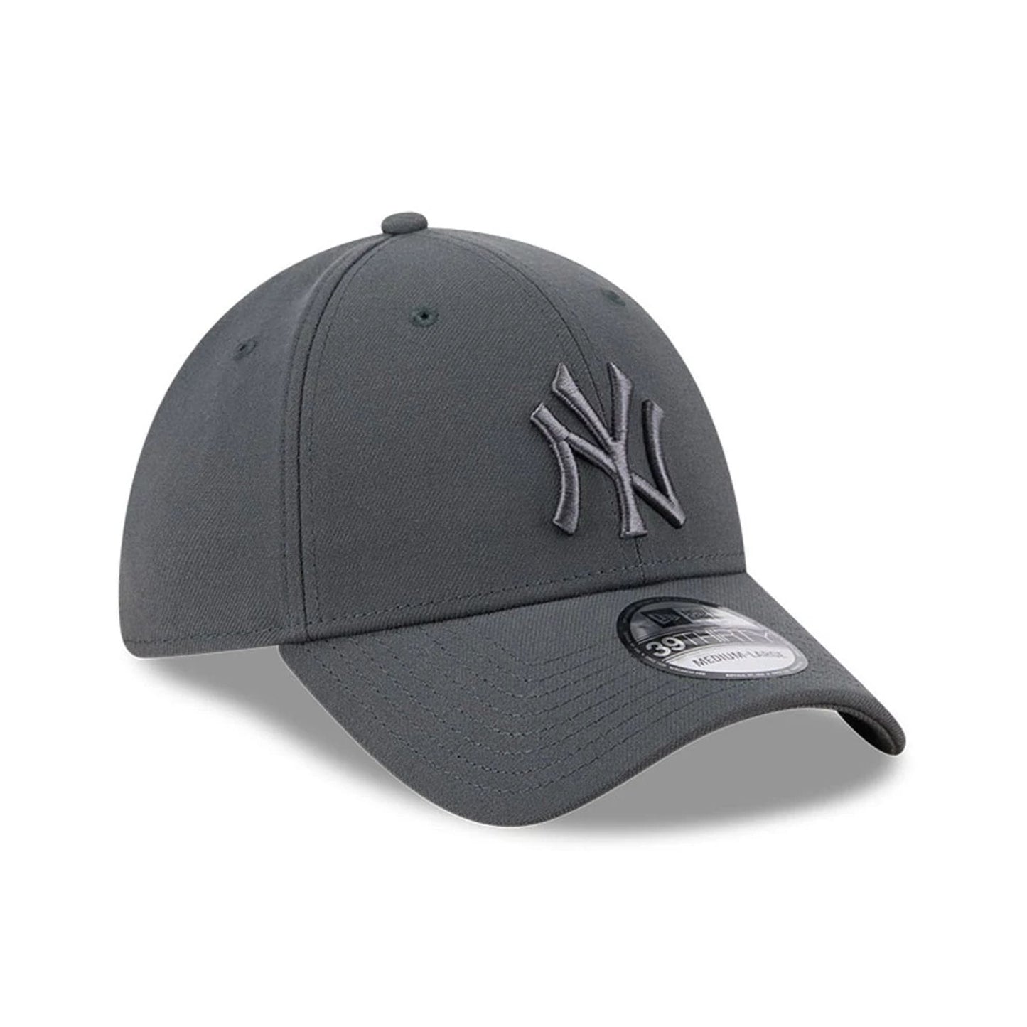 Pictured is this MLB Steel New York Yankees 39THIRTY Stretch Fit cap in charcoal. 3