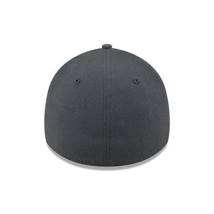 Pictured is this MLB Steel LA Dodgers 39THIRTY Stretch Fit cap in charcoal. 6