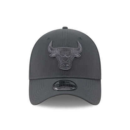 Pictured is this NBA Steel Chicago Bulls 39THIRTY Stretch Fit cap in charcoal. 2