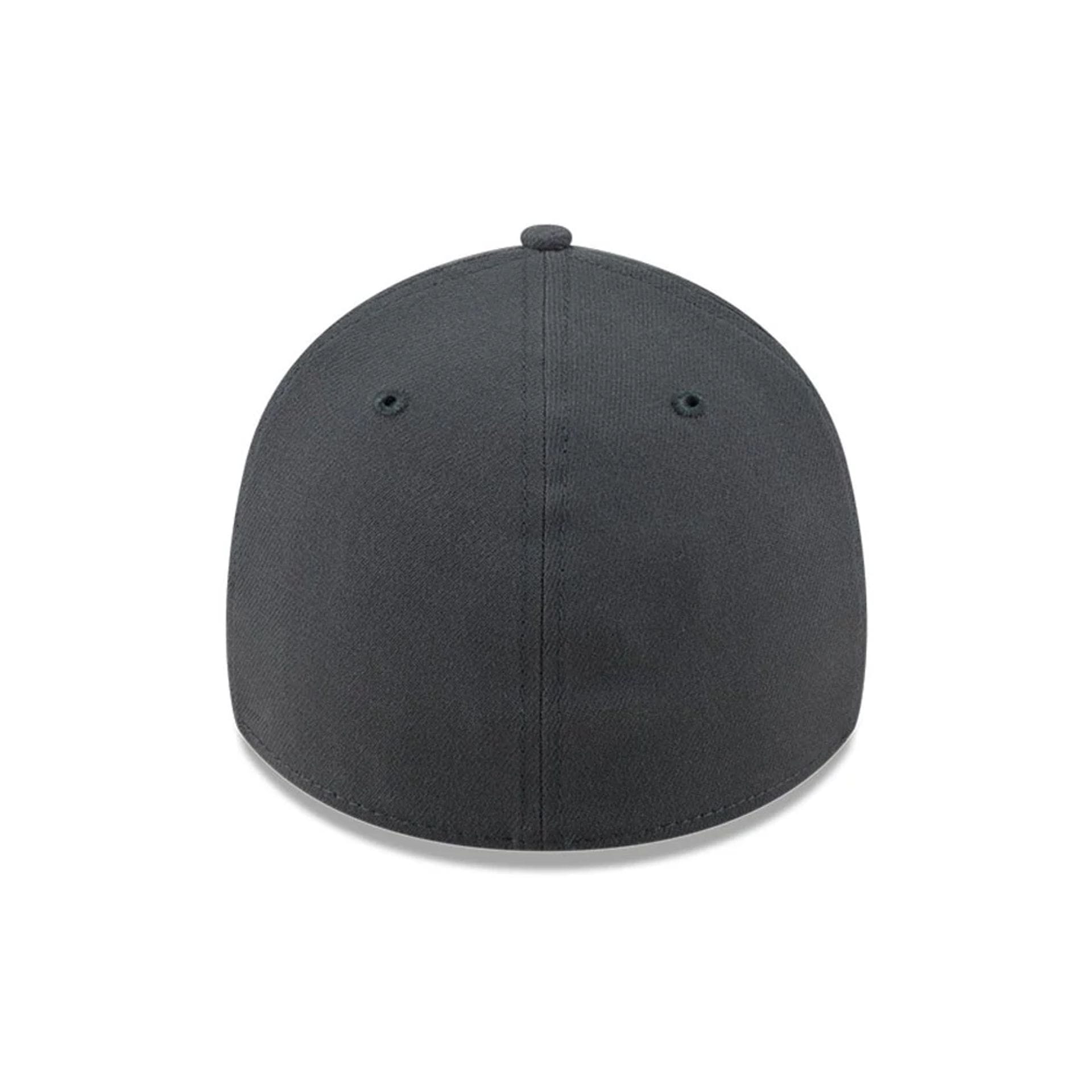 Pictured is this NBA Steel Chicago Bulls 39THIRTY Stretch Fit cap in charcoal. 6