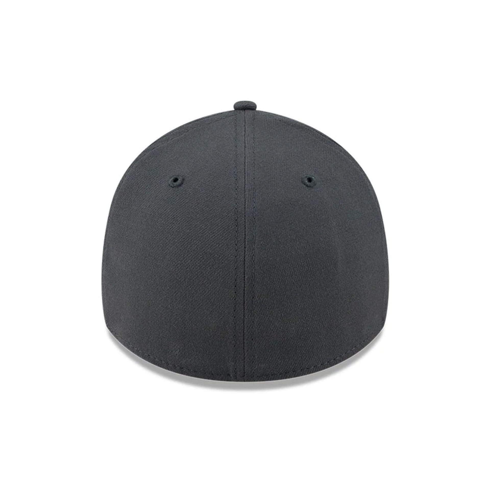Pictured is this NFL Steel Las Vegas Raiders 39THIRTY Stretch Fit cap in charcoal. 6