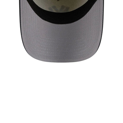 Pictured is this MLB Chrome New York Yankees 39THIRTY A-Frame Stretch Fit cap in cream. 2