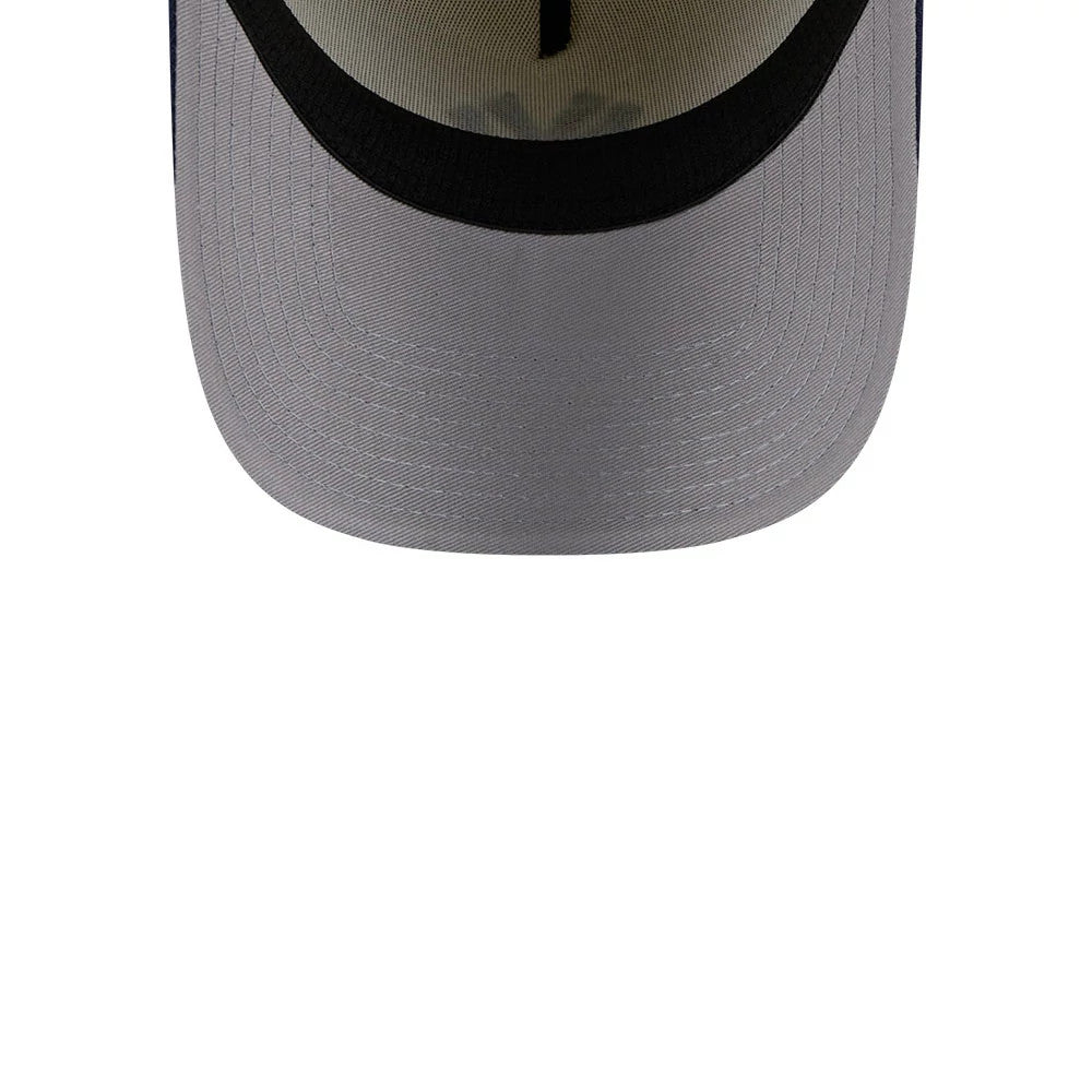 Pictured is this MLB Chrome New York Yankees 39THIRTY A-Frame Stretch Fit cap in cream. 2