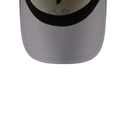 Pictured is this MLB Chrome New York Yankees 39THIRTY A-Frame Stretch Fit cap in cream. 2