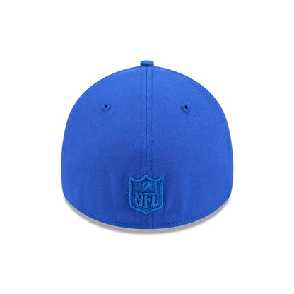 Pictured is this NFL Suede LA Rams 39THIRTY A-Frame Stretch Fit cap in Blue. 5