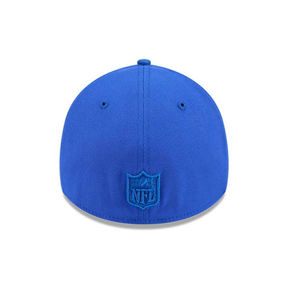 Pictured is this NFL Suede LA Rams 39THIRTY A-Frame Stretch Fit cap in Blue. 5