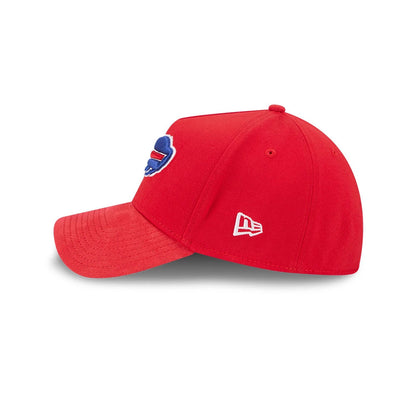 Pictured is this NFL Suede Buffalo Bills 39THIRTY A-Frame Stretch Fit cap in Red. 5