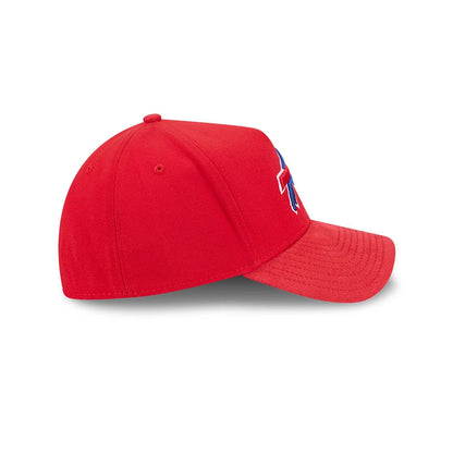 Pictured is this NFL Suede Buffalo Bills 39THIRTY A-Frame Stretch Fit cap in Red. 6