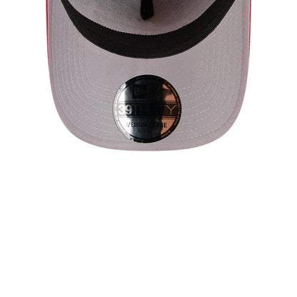 Pictured is this NFL Suede Buffalo Bills 39THIRTY A-Frame Stretch Fit cap in Red. 2