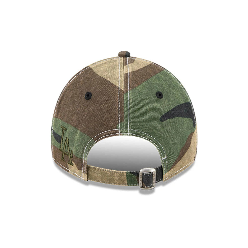 Pictured is this MLB Washed Camo LA Dodgers 9TWENTY cap in open green. 4