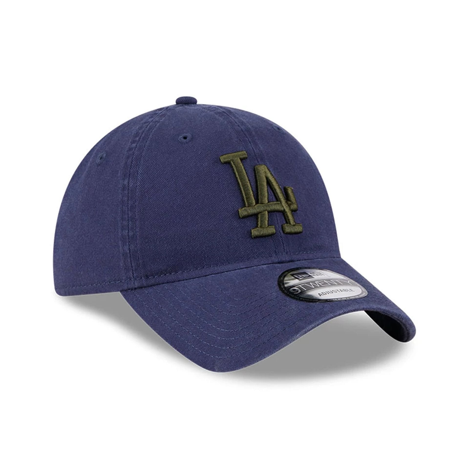 Pictured is this MLB Rifle Green LA Dodgers 9TWENTY cap in navy. 3