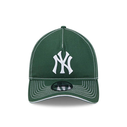 Pictured is this MLB Contrast New York Yankees 9TWENTY A-Frame cap in dark green. 2