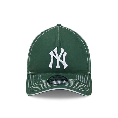 Pictured is this MLB Contrast New York Yankees 9TWENTY A-Frame cap in dark green. 2