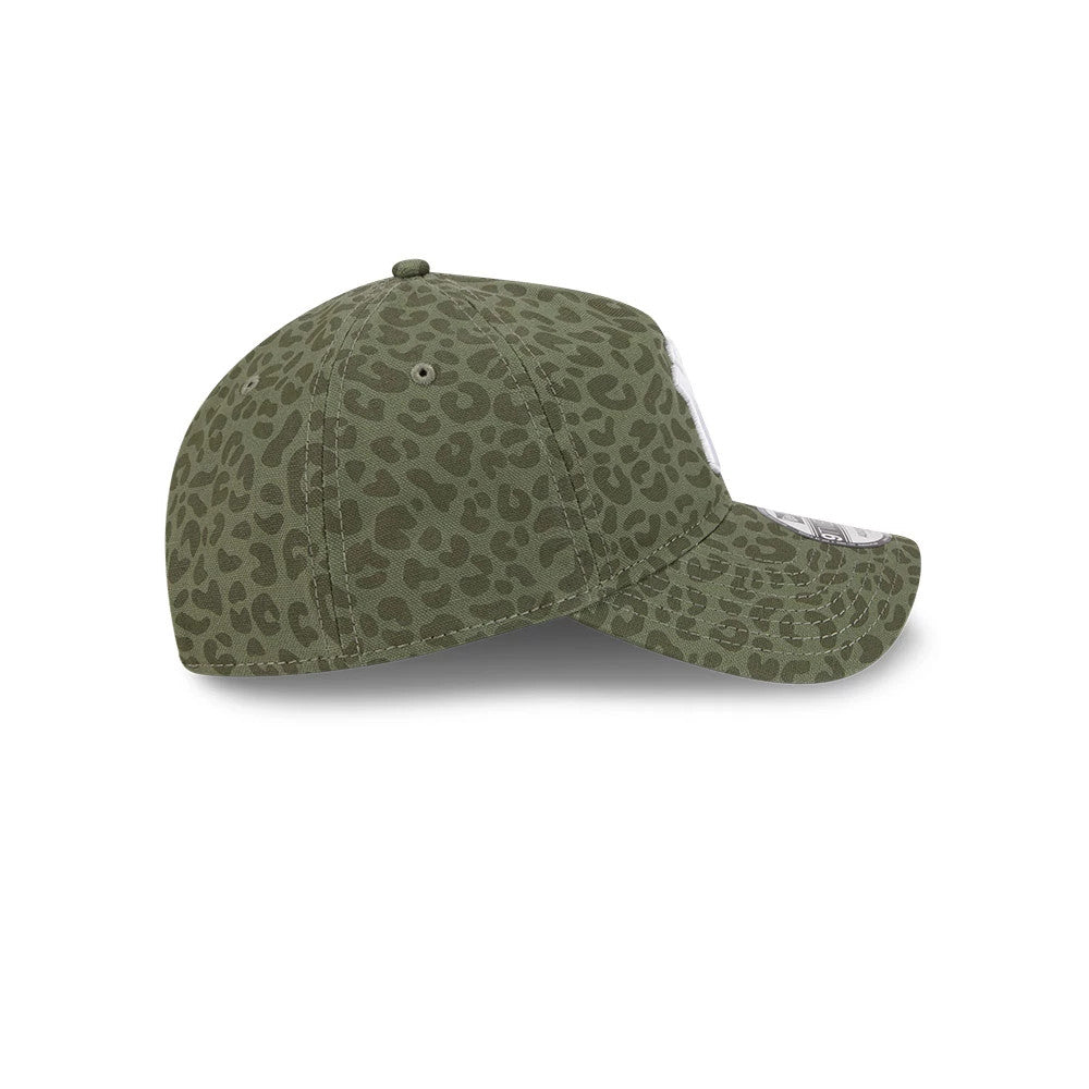 Pictured is this MLB Leopard New York Yankees 9TWENTY A-Frame cap in green. 6