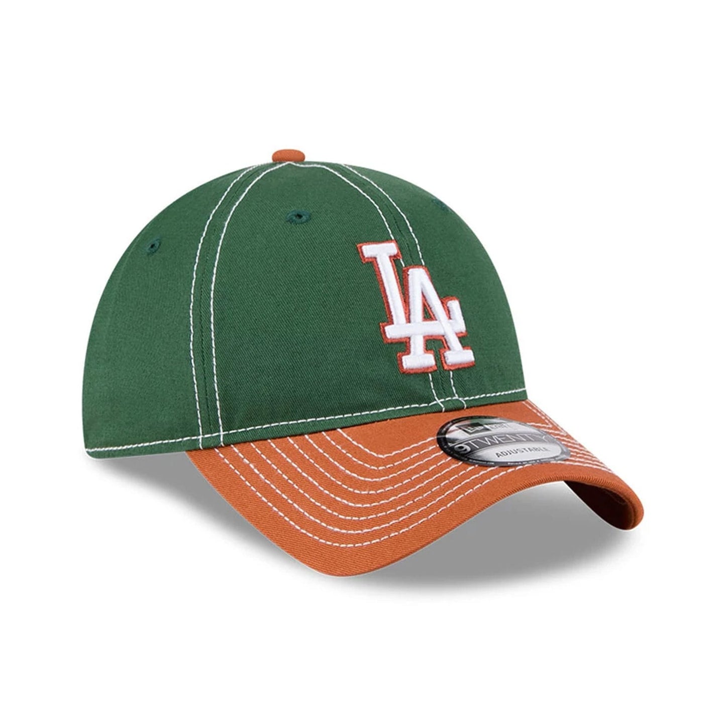 Pictured is this MLB 2Tone LA Dodgers 9TWENTY cap in dark green. 3