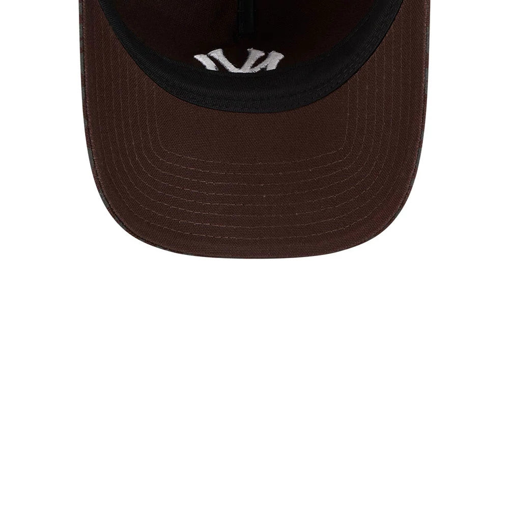 Pictured is this MLB Leopard New York Yankees 9TWENTY A-Frame cap in dark brown. 7