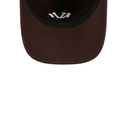 Pictured is this MLB Leopard New York Yankees 9TWENTY A-Frame cap in dark brown. 7