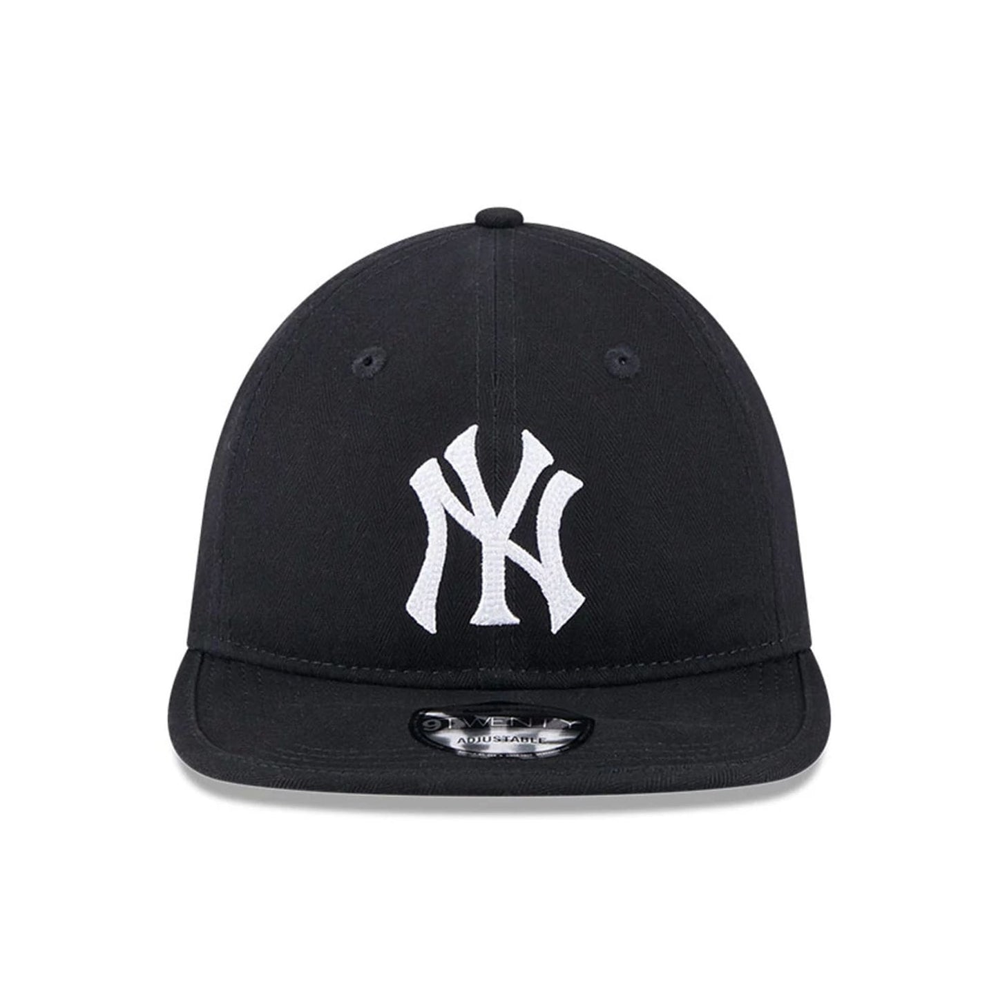 Pictured is this MLB Herringbone New York Yankees 9TWENTY cap in navy. 2
