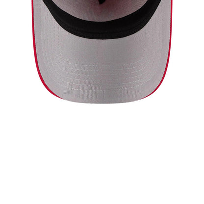 Pictured is this MLB Barb Visor New York Yankees 9FORTY A-Frame cap in red. 2