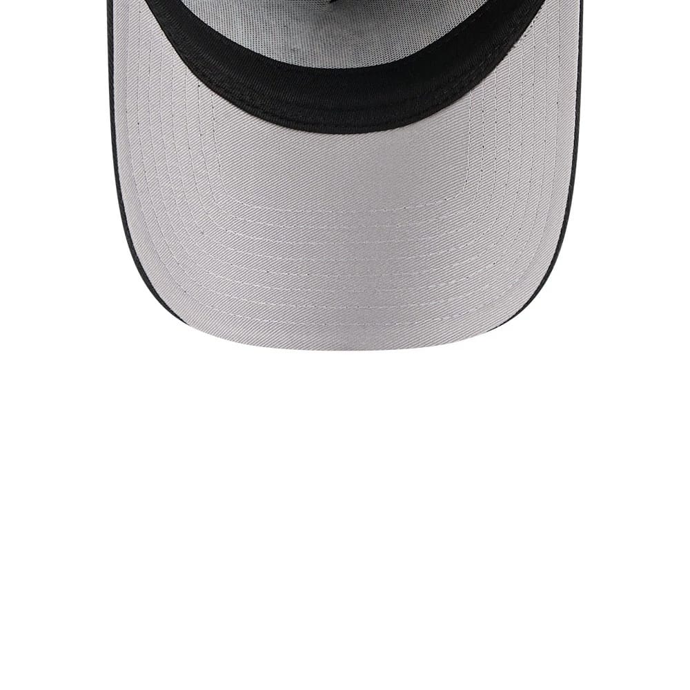 Pictured is this NBA Multi Letter Chicago Bulls 9FORTY A-Frame cap in black. 2