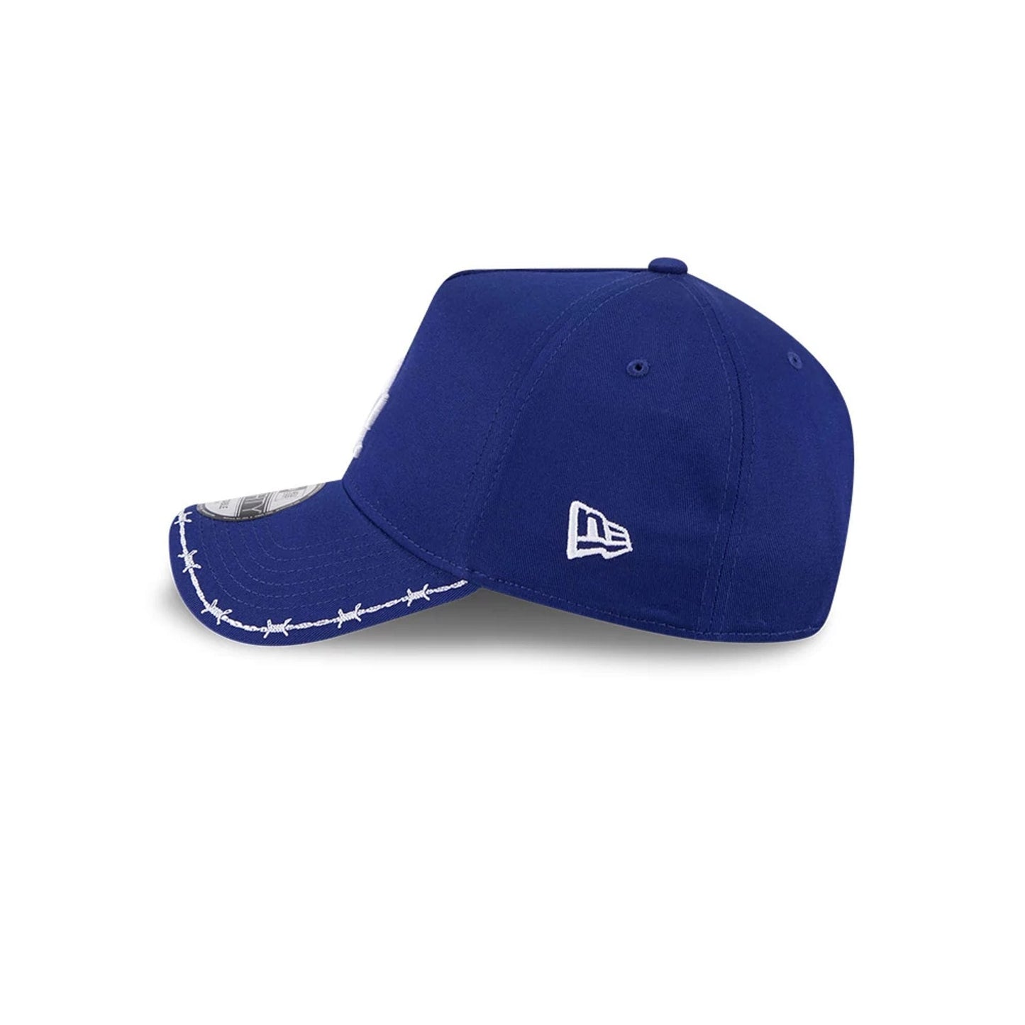 Pictured is this MLB Barb Visor LA Dodgers 9FORTY A-Frame cap in Dark blue. 5