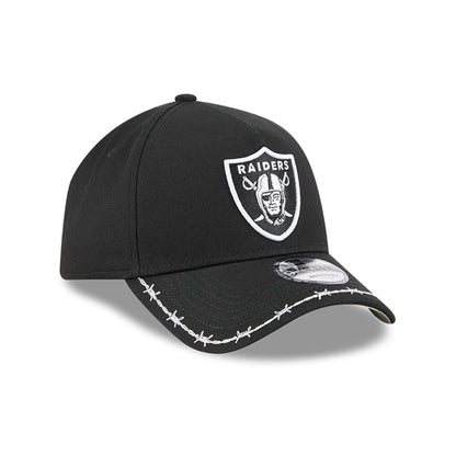 Pictured is this MLB Barb Visor Las Vegas Raiders 9FORTY A-Frame cap in black. 4