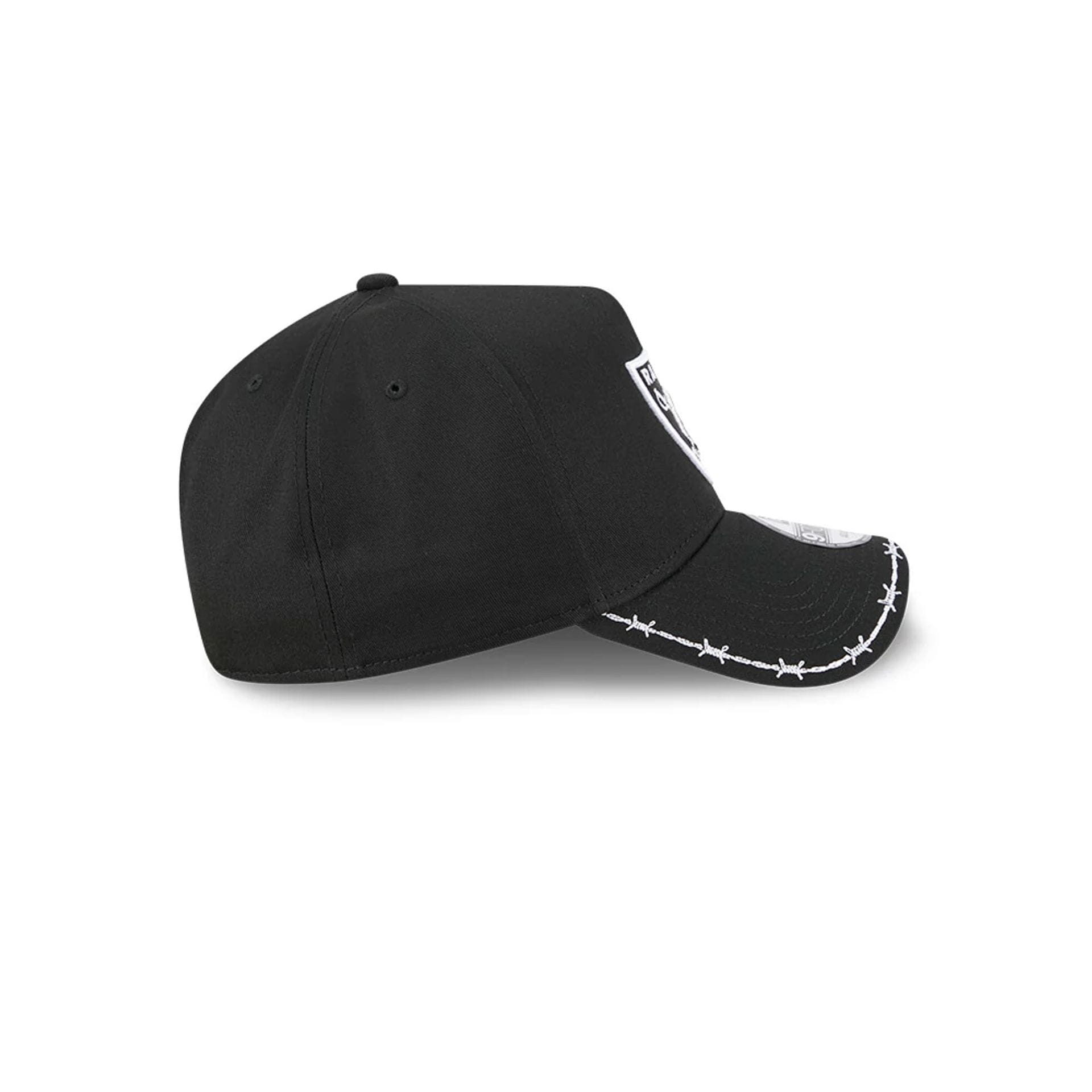 Pictured is this MLB Barb Visor Las Vegas Raiders 9FORTY A-Frame cap in black. 6