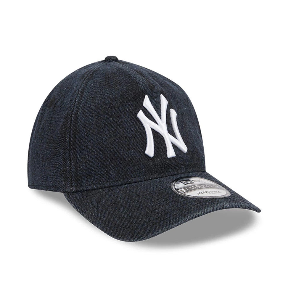 Pictured is this MLB Overwash New York Yankees 9TWENTY A-Frame cap in navy. 3