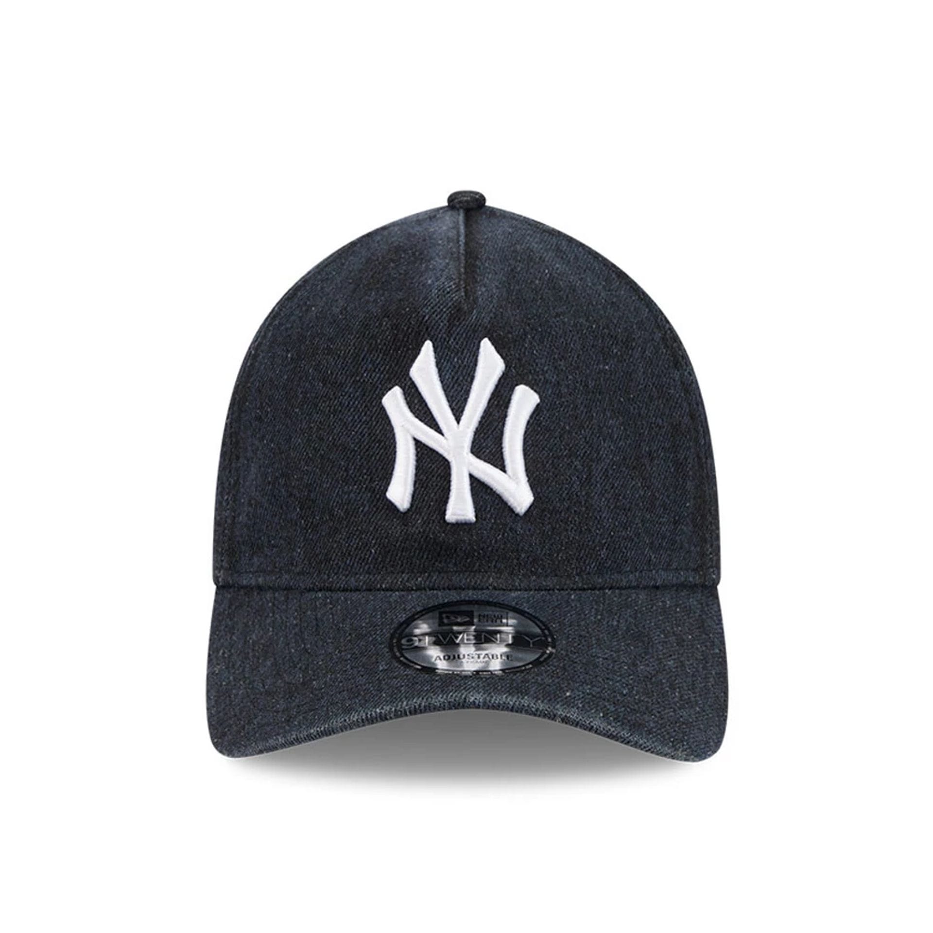 Pictured is this MLB Overwash New York Yankees 9TWENTY A-Frame cap in navy. 2