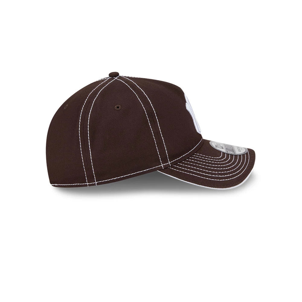 Pictured is this MLB Contrast New York Yankees 9TWENTY A-Frame cap in dark brown. 5