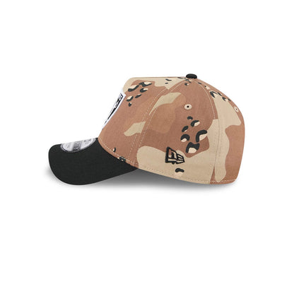 Pictured is this NFL Desert 2 Tone Las Vegas Raiders 9FORTY A-Frame cap in beige. 6