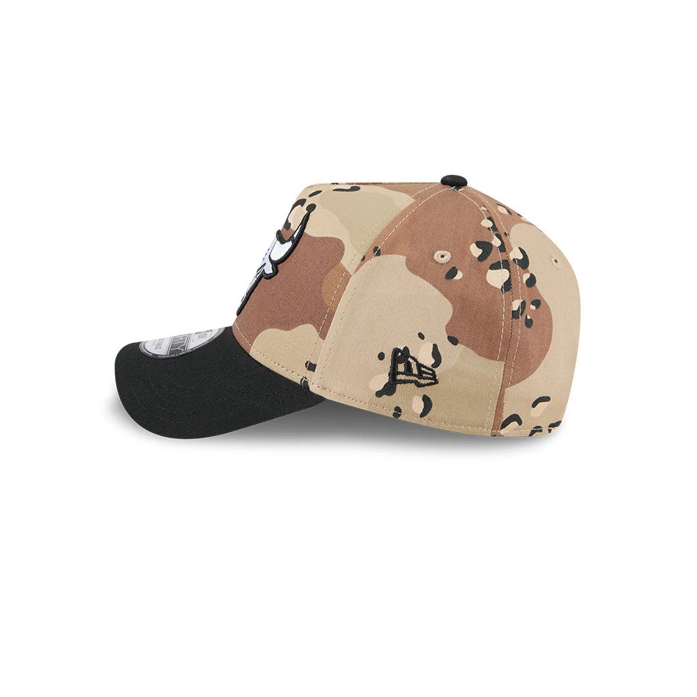 Pictured is this NBA Desert 2 Tone Chicago Bulls 9FORTY A-Frame cap in beige. 5
