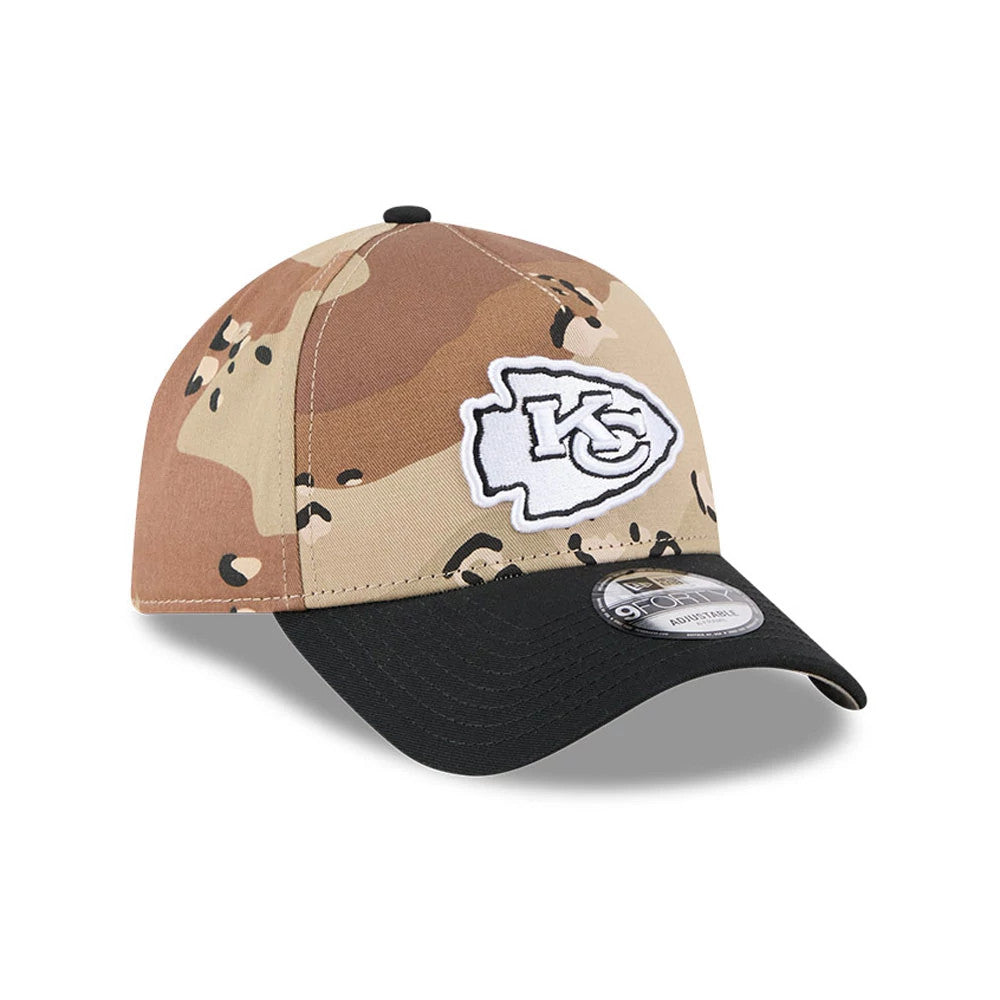 Pictured is this NFL Desert 2 Tone Kansas City Chiefs 9FORTY A-Frame cap in beige. 4