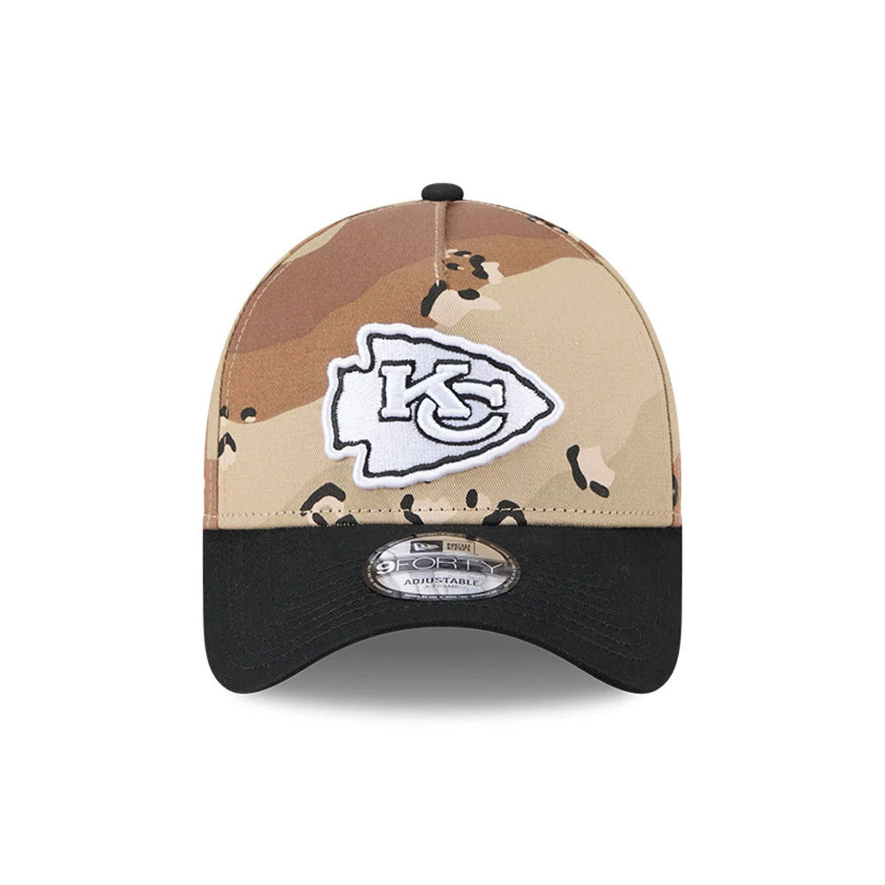 Pictured is this NFL Desert 2 Tone Kansas City Chiefs 9FORTY A-Frame cap in beige. 3