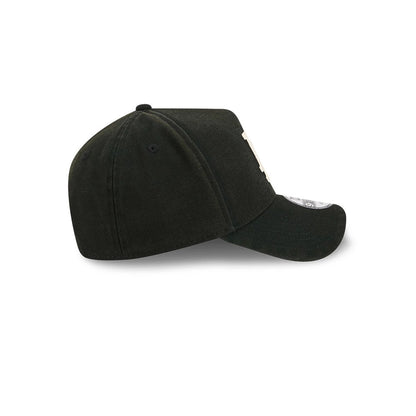 Pictured is this MLB Washed Canvas LA Dodgers 9FORTY A-Frame cap in black. 6