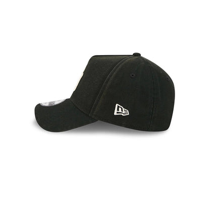 Pictured is this MLB Washed Canvas New York Yankees 9FORTY A-Frame cap in black. 5