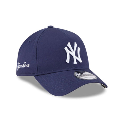Pictured is this MLB Autumn Mix New York Yankees 9FORTY A-Frame cap in navy. 1