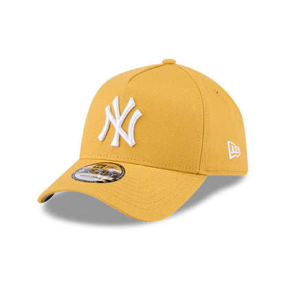 Pictured is this MLB Autumn Mix New York Yankees 9FORTY A-Frame cap in dark yellow. 3