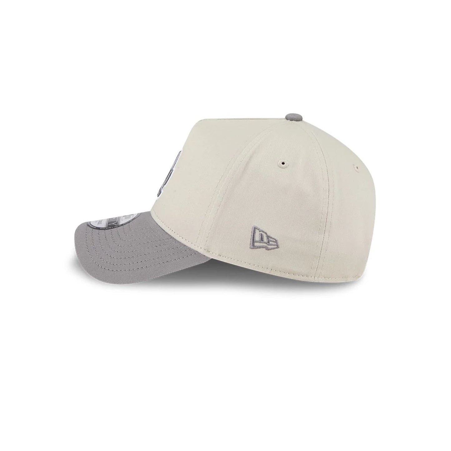 Pictured is this MLB Stone Storm LA Dodgers 9FORTY A-Frame cap in light beige. 4