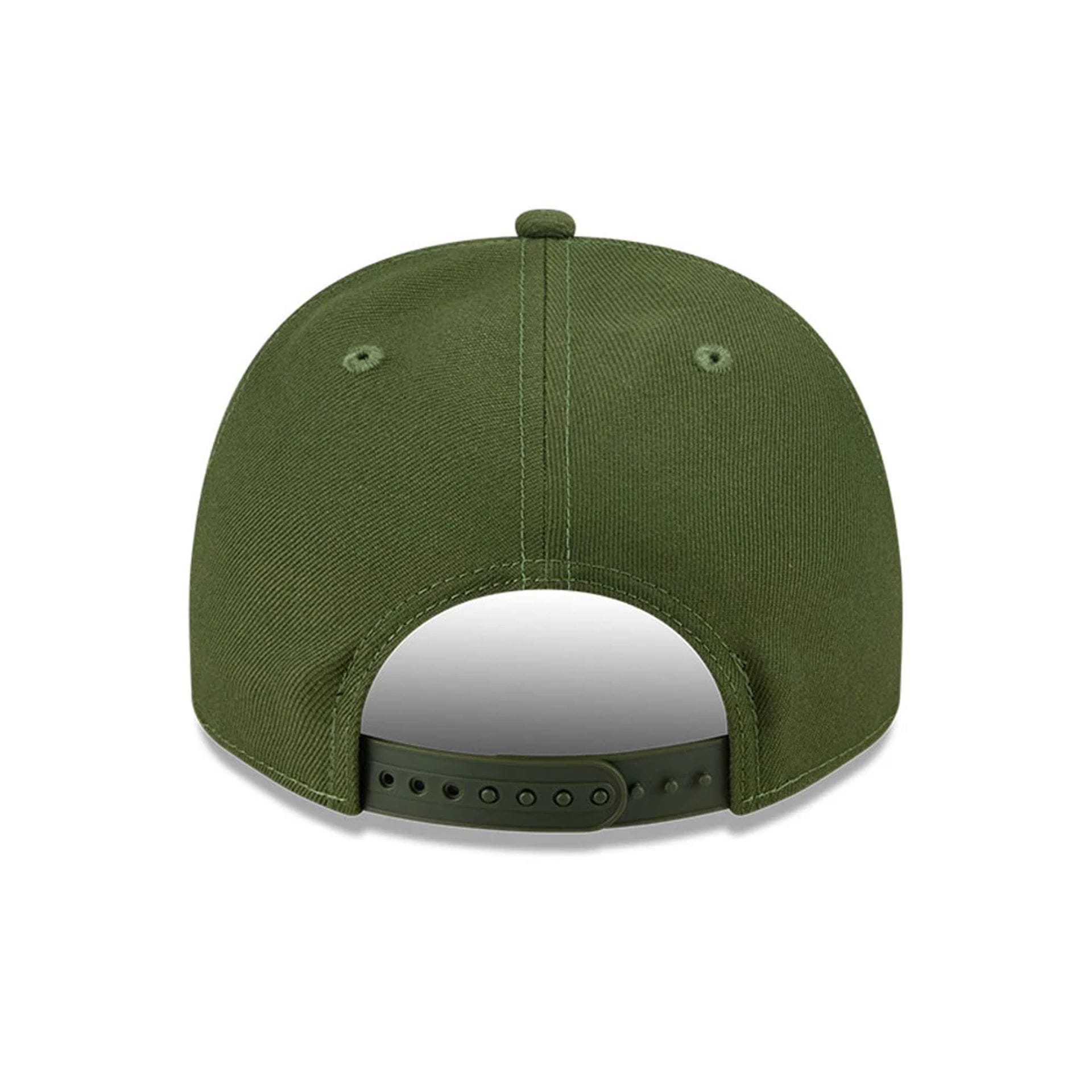 Pictured is this MLB Rifle Green LA Dodgers 9FIFTY A-Frame Snapback cap in dark green. 7