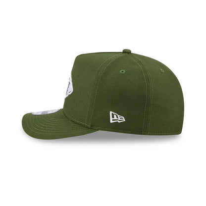 Pictured is this NFL Rifle Green Kansas City Chiefs 9FIFTY A-Frame Snapback cap in dark green. 5