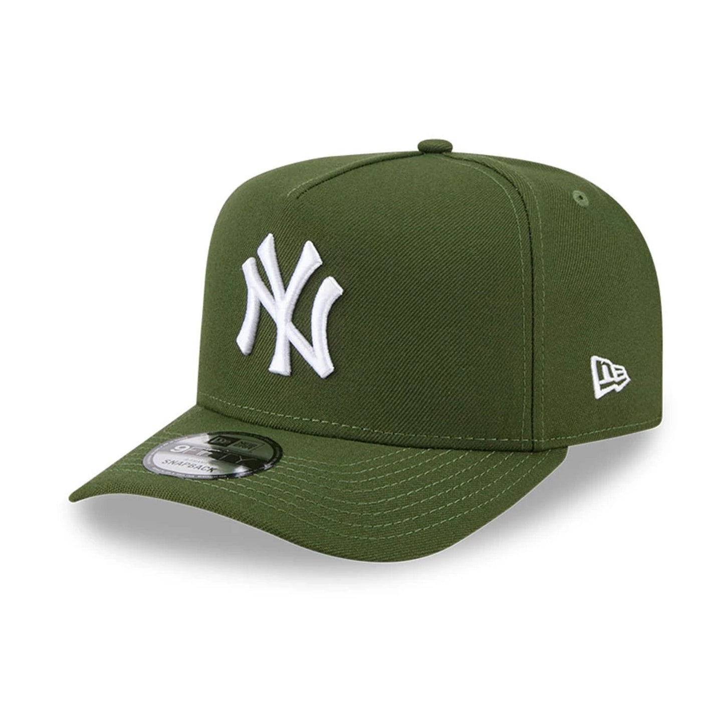 Pictured is this MLB Rifle Green New York Yankees 9FIFTY A-Frame Snapback cap in dark green. 1