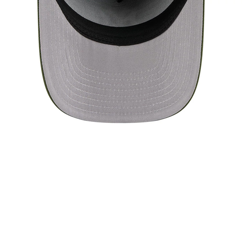 Pictured is this MLB Rifle Green New York Yankees 9FIFTY A-Frame Snapback cap in dark green. 2