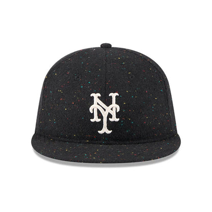 Pictured is this MLB Speckled Wool New York Mets Retro Crown 9FIFTY cap in black. 3